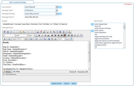 Email Content Module Library Example Mail Content Builder